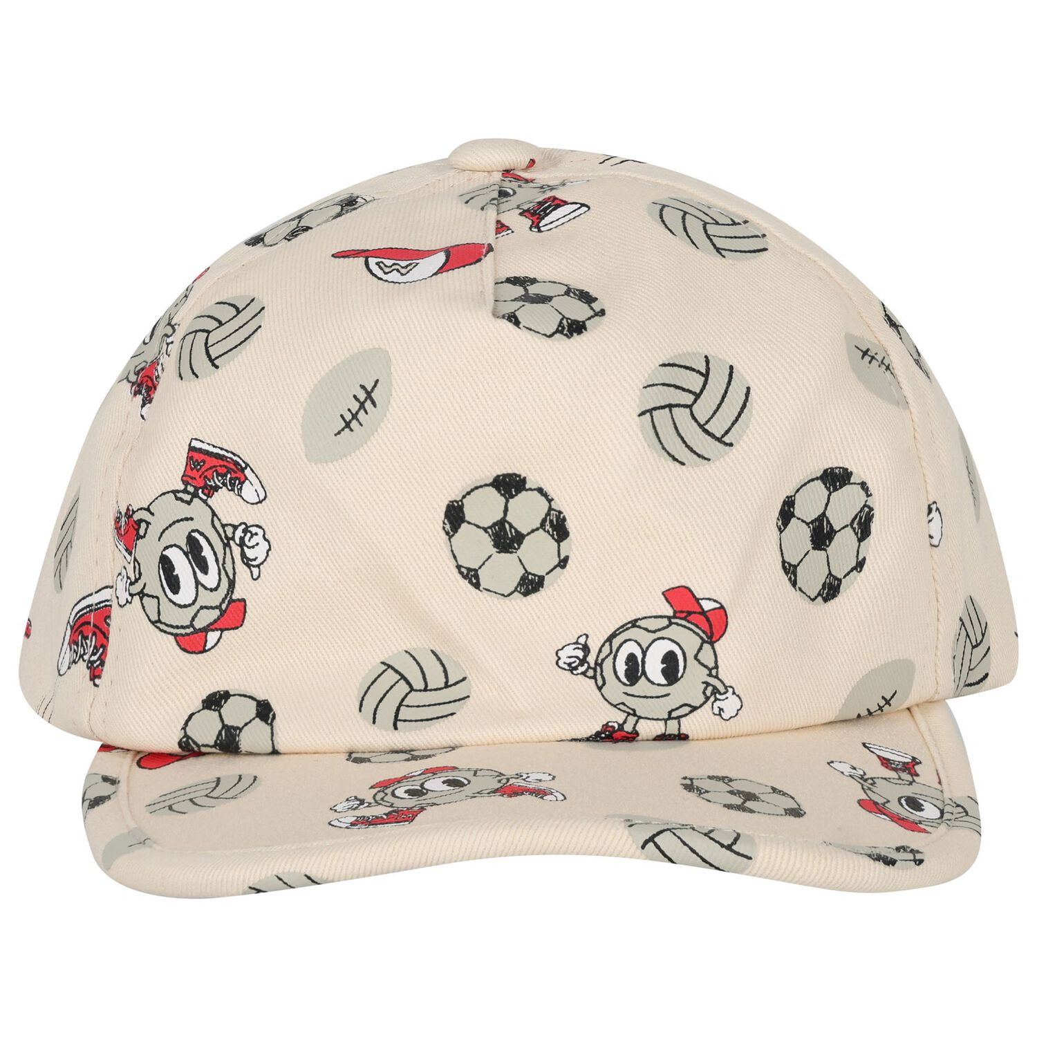 Younger Boys Ivory Volley Ball Cap, 1, hi-res