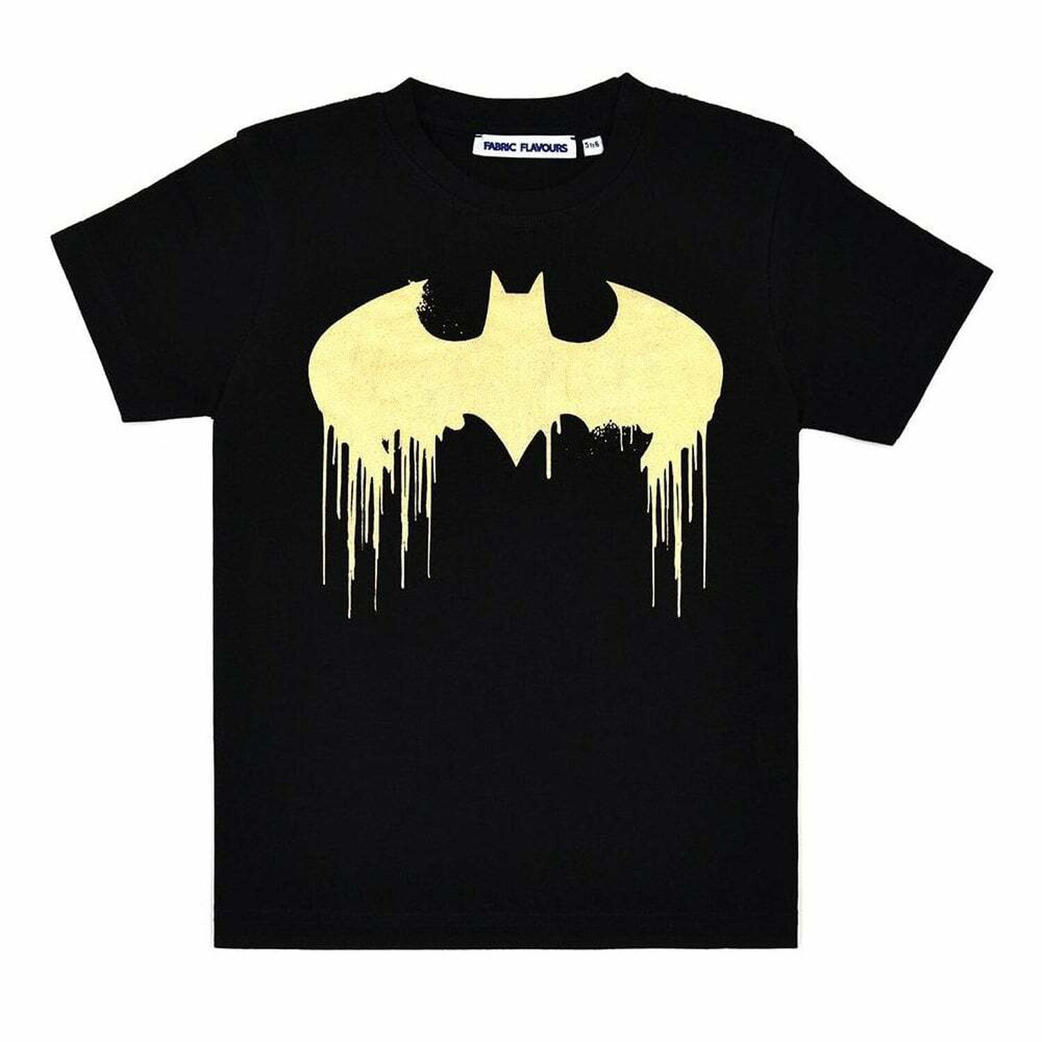 Boys Black Batman T-Shirt, 1, hi-res