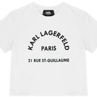 Girls White Logo T-Shirt, 2, hi-res