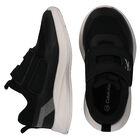 Black Mesh Logo Trainers, 1, hi-res