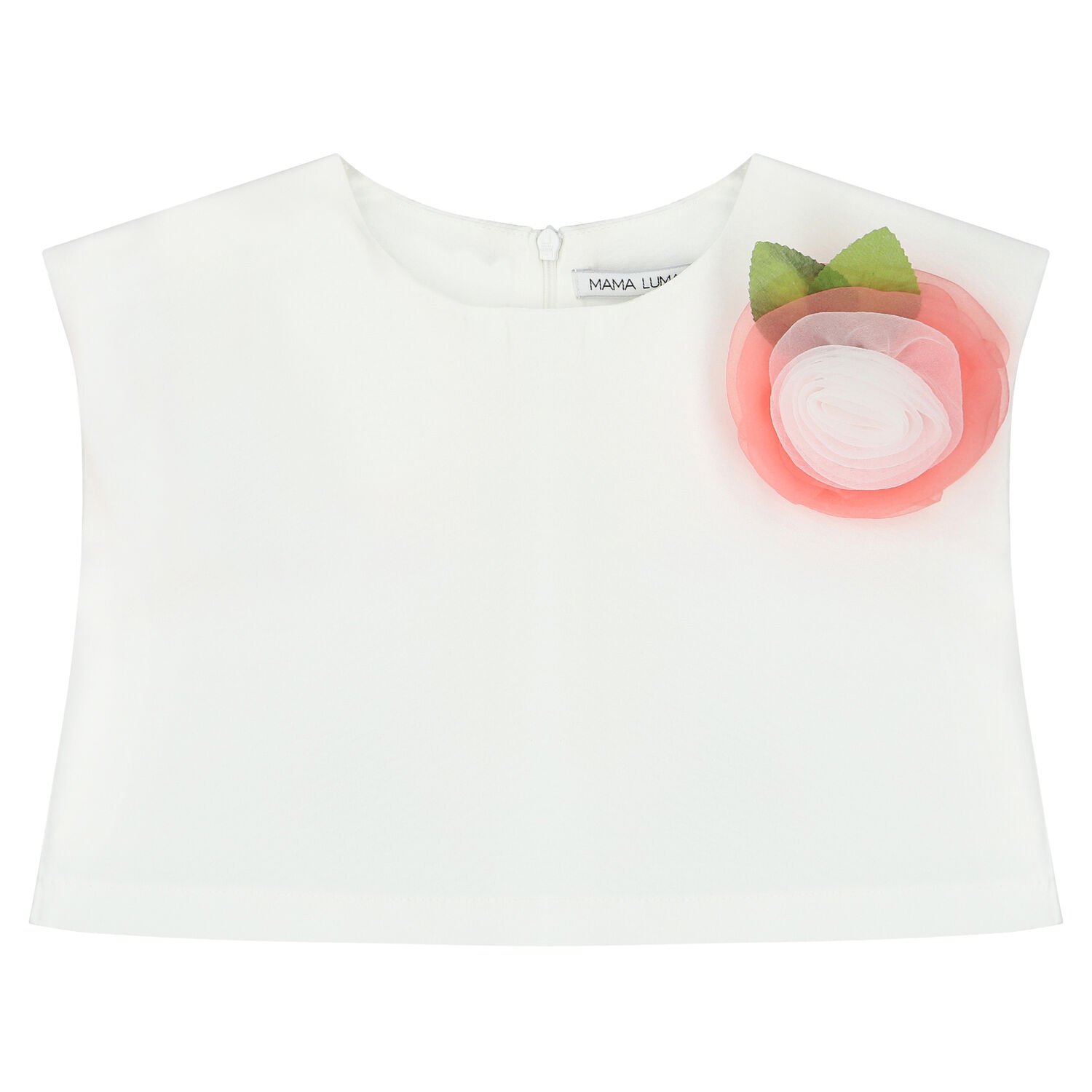 طقم تنورة بطبعة الزهور باللون العاجي والزهري, 1, hi-res