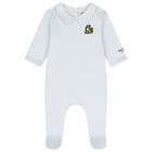 Beige & Blue Tiger Babygrows ( 2 Pack ) , 2, hi-res