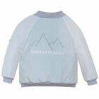 Boys Blue Bomber Jacket, 1, hi-res