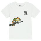 Boys White Chameleon T-Shirt, 1, hi-res