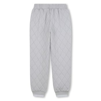 Boys Grey Logo Joggers