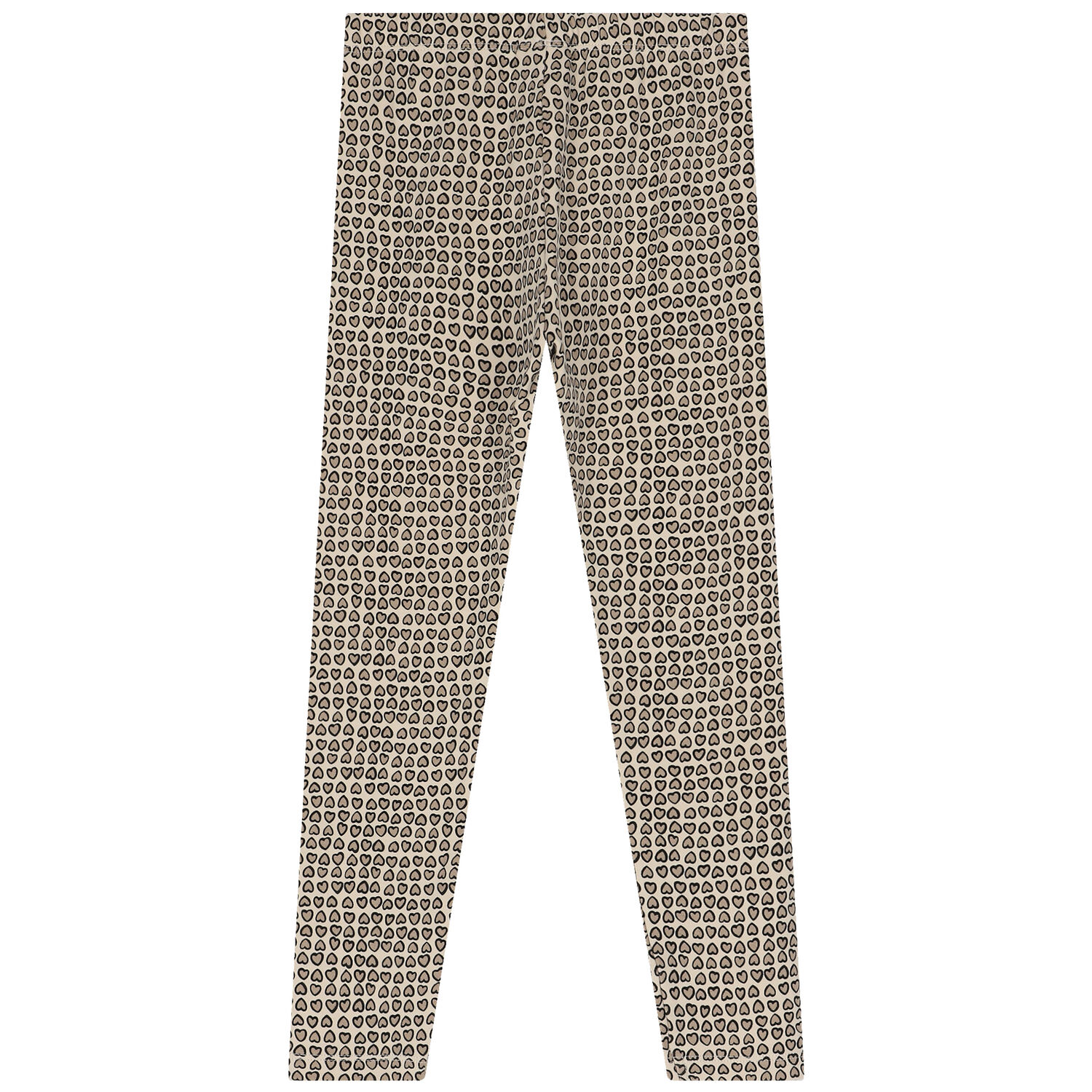 Girls Black & Beige Leggings Set, 1, hi-res