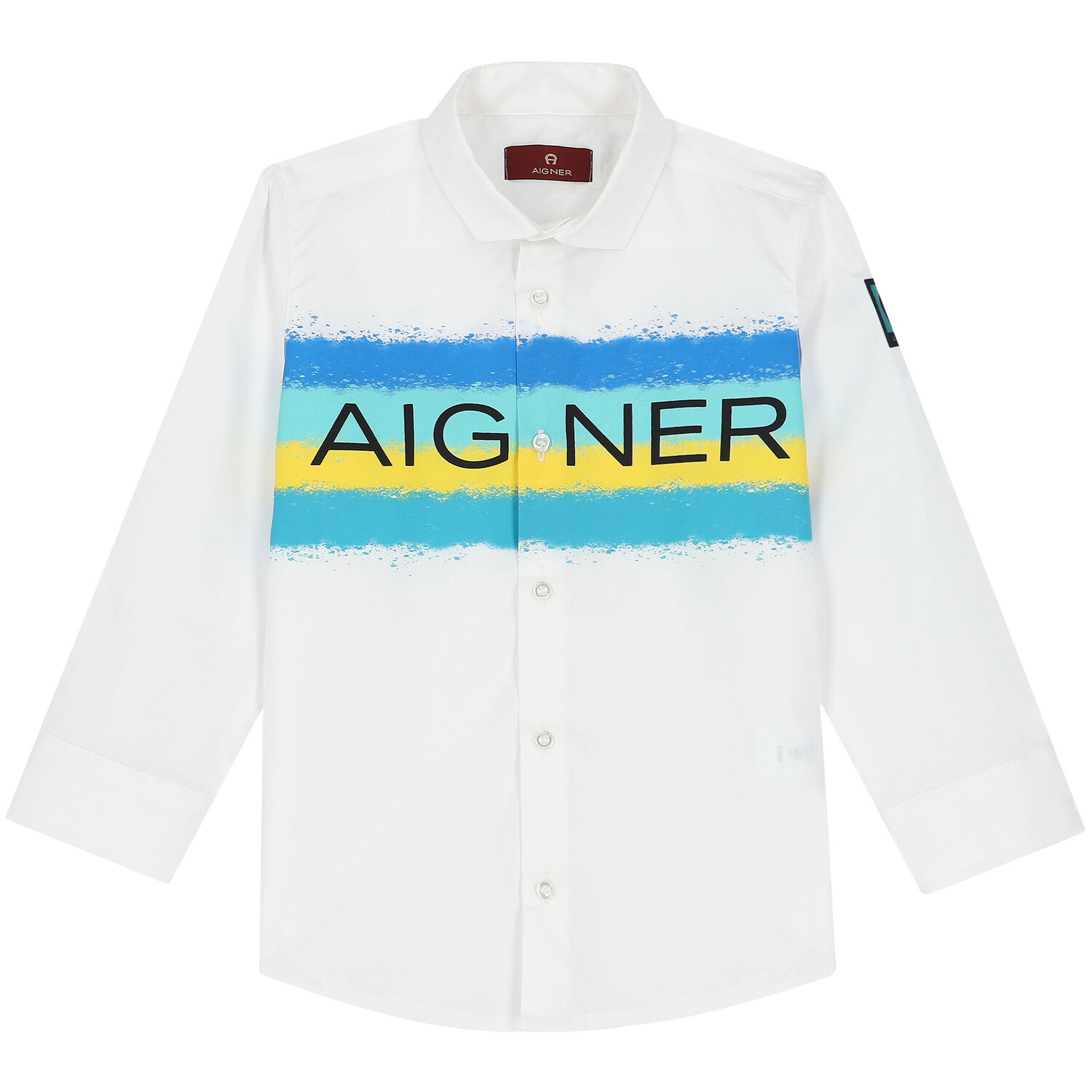 قميص باللون الأبيض للأولاد, 1, hi-res