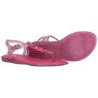 Girls Pink Glitter Solar Sandals, 2, hi-res