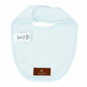 Baby Blue Logo Bib