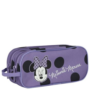 Girls Purple Minnie Mouse Disney Pencil Case ( 10cm )