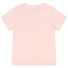 Girls Pink Teddy Bear Logo T-Shirt, 3, hi-res
