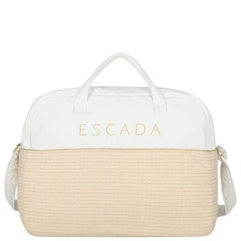 White & Gold Logo Baby Changing Bag ( 42cm )