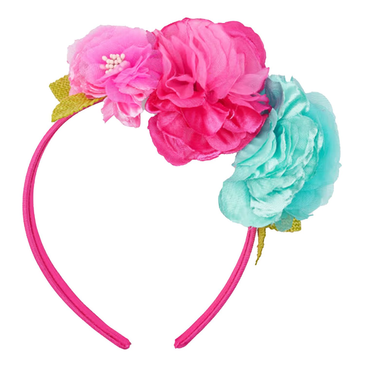 Girls Pink Flower Headband, 2, hi-res image number null