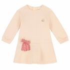 Younger Girls Pale Pink Logo Dress, 1, hi-res