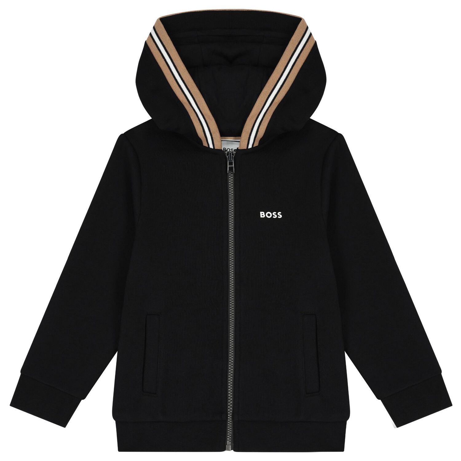  بدلة رياضية أولاد بالشعار باللون الأسود, 1, hi-res image number null