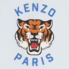 Younger Boys Blue Tiger Logo T-Shirt, 1, hi-res