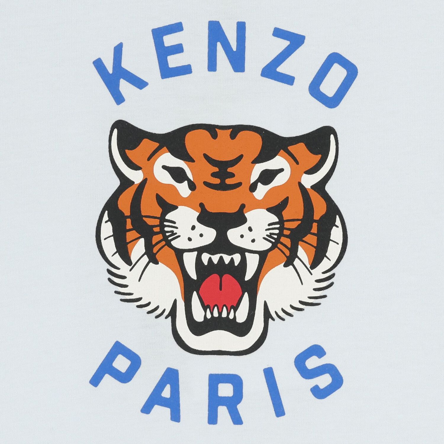 Younger Boys Blue Tiger Logo T-Shirt, 1, hi-res