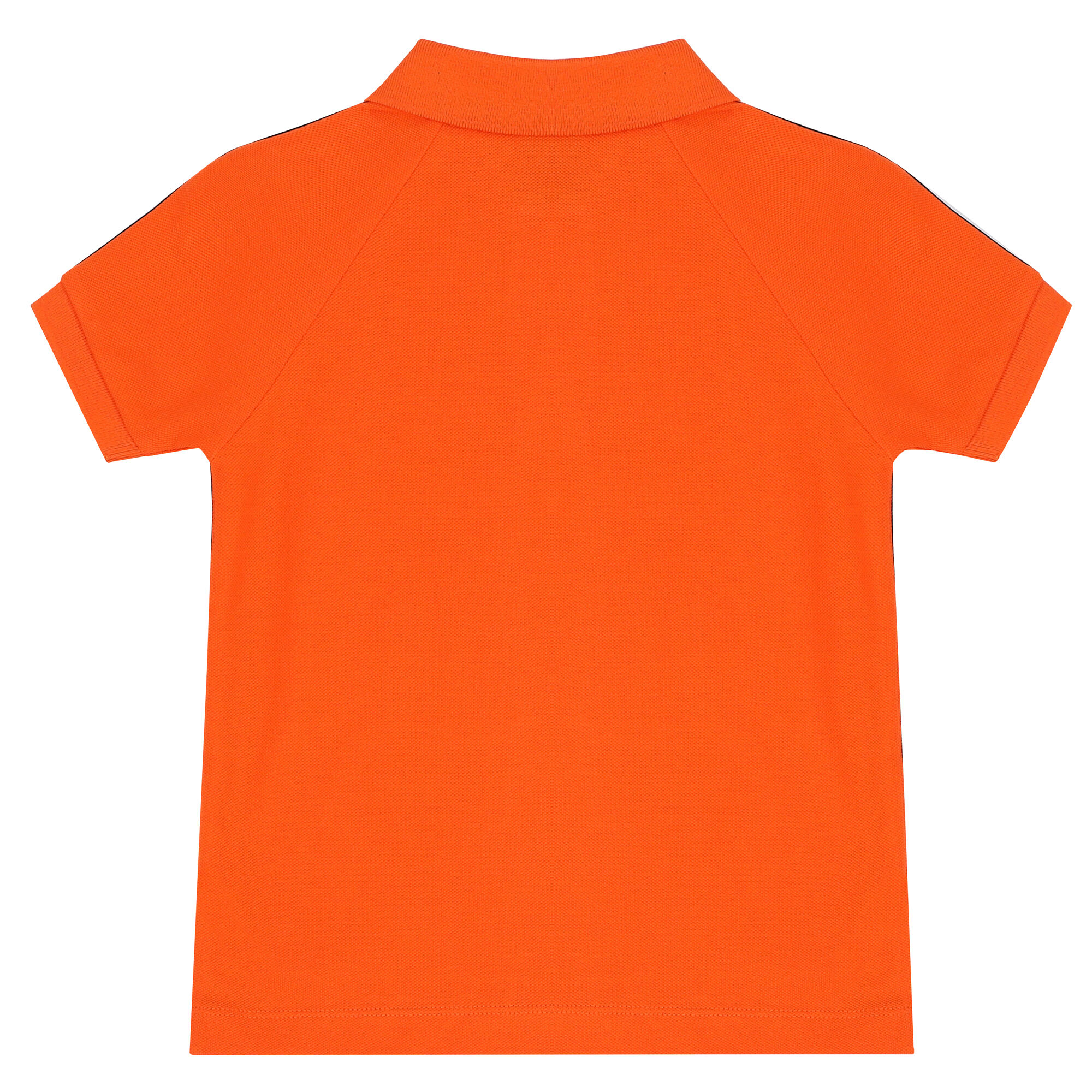 Orange polo shirt back on sale