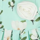 Girls Mint Green Floral Dress, 1, hi-res