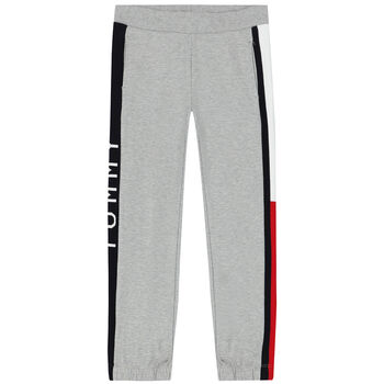 Boys Grey Logo Jogger