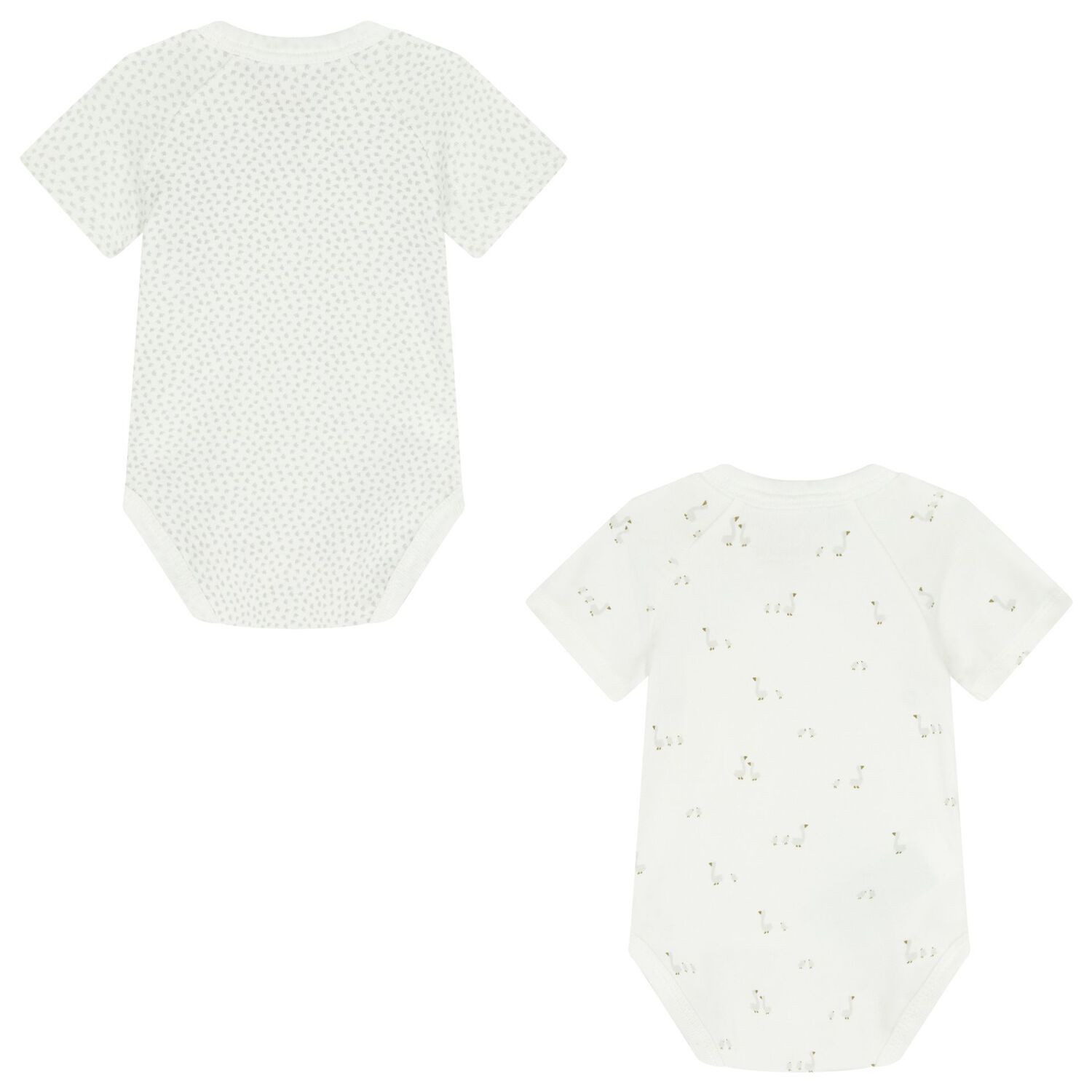 Ivory & Grey Bodysuits ( 2-Pack ), 1, hi-res