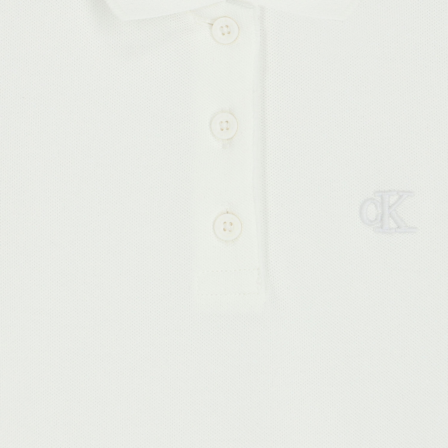 Girls White Logo Polo Dress, 1, hi-res image number null