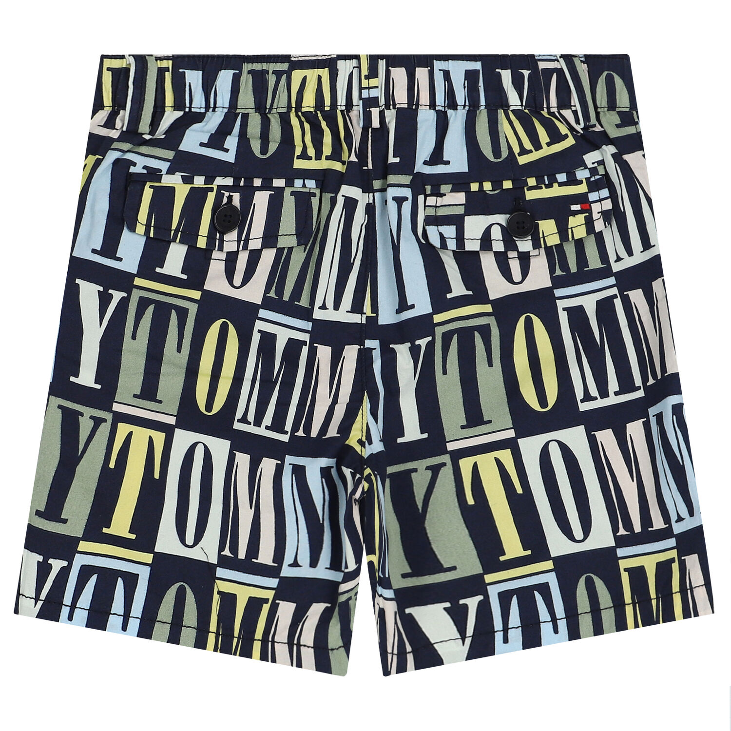 Boys Navy Blue Logo Shorts, 1, hi-res image number null