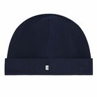 Baby Boys Navy Blue Logo Hat, 1, hi-res