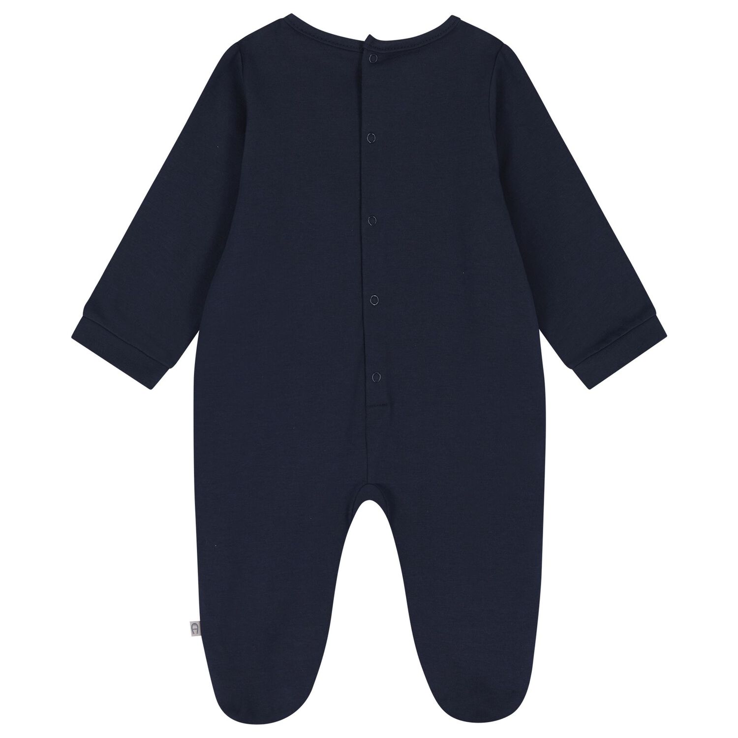 Baby Boys Navy Blue & Gold Babygrow Gift Set , 2, hi-res