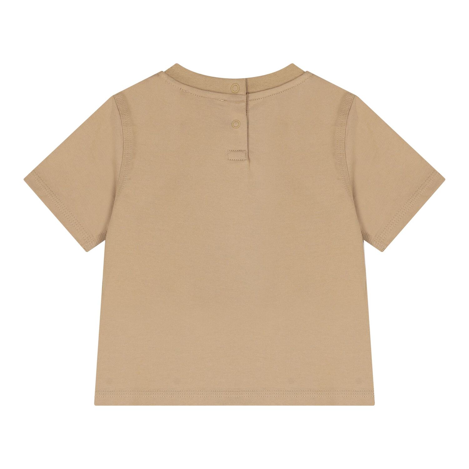 تي شيرت أطفال منقوش بالشعار باللون البيج, 1, hi-res image number null