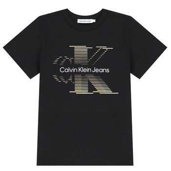 Boys Black Logo T-Shirt