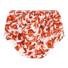 Baby Girls White & Orange Majolica Dress Set, 1, hi-res