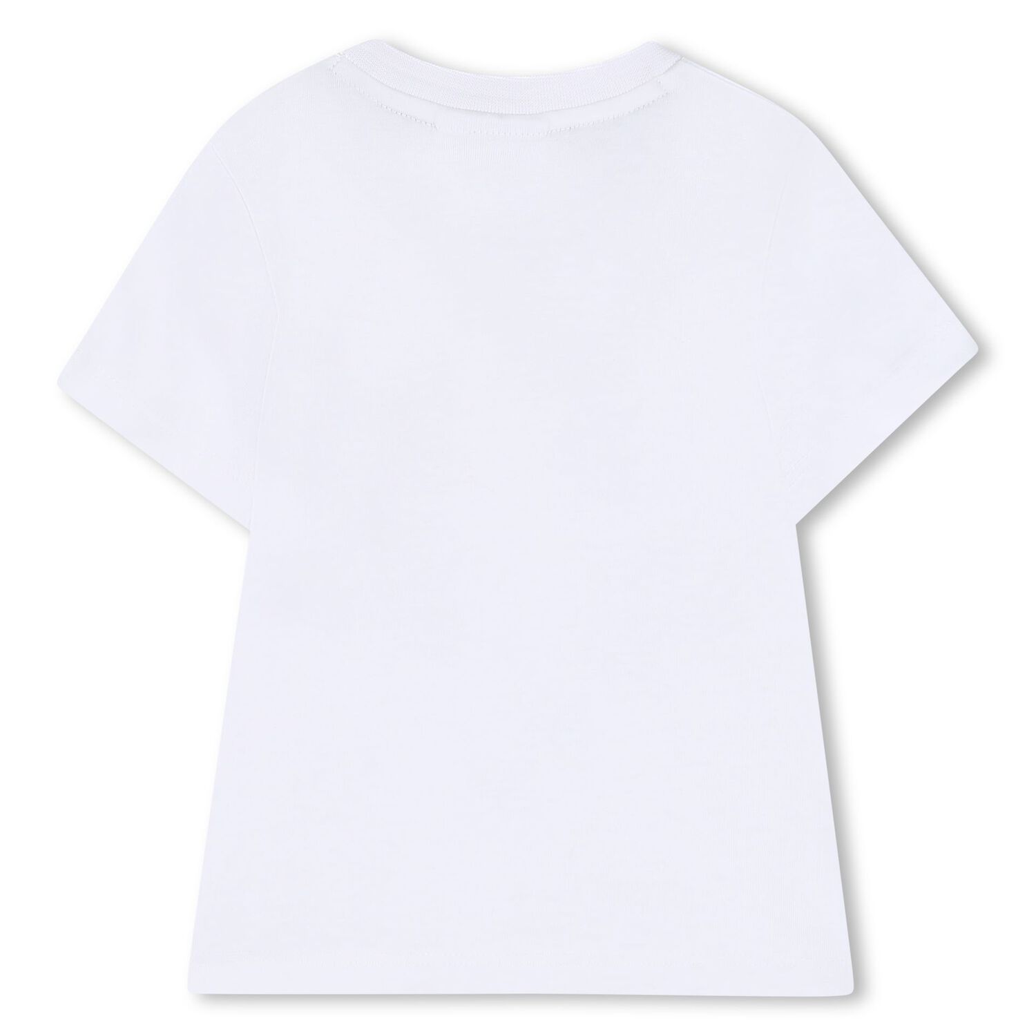 Younger Boys White Logo T-Shirt, 1, hi-res