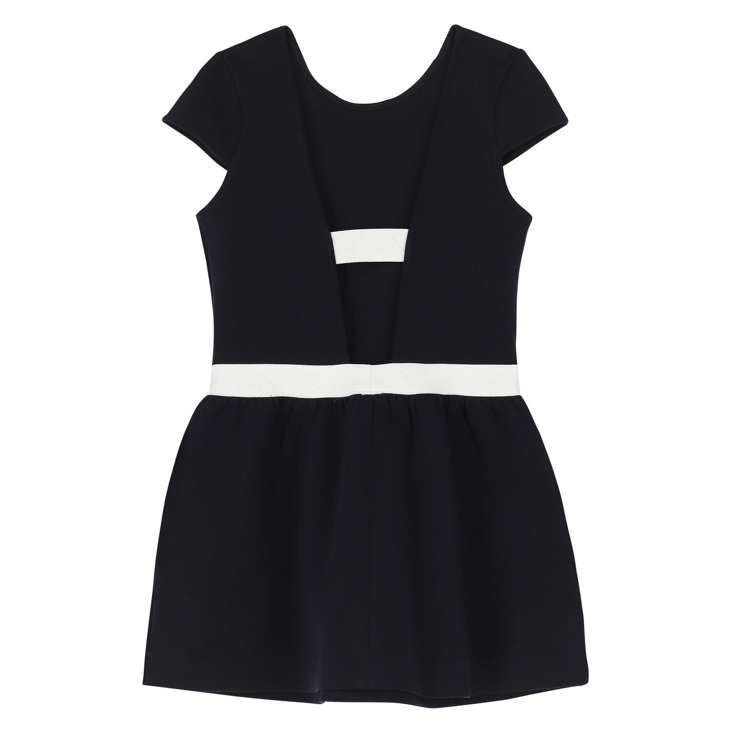 فستان بالشعار باللون الكحلي , 1, hi-res