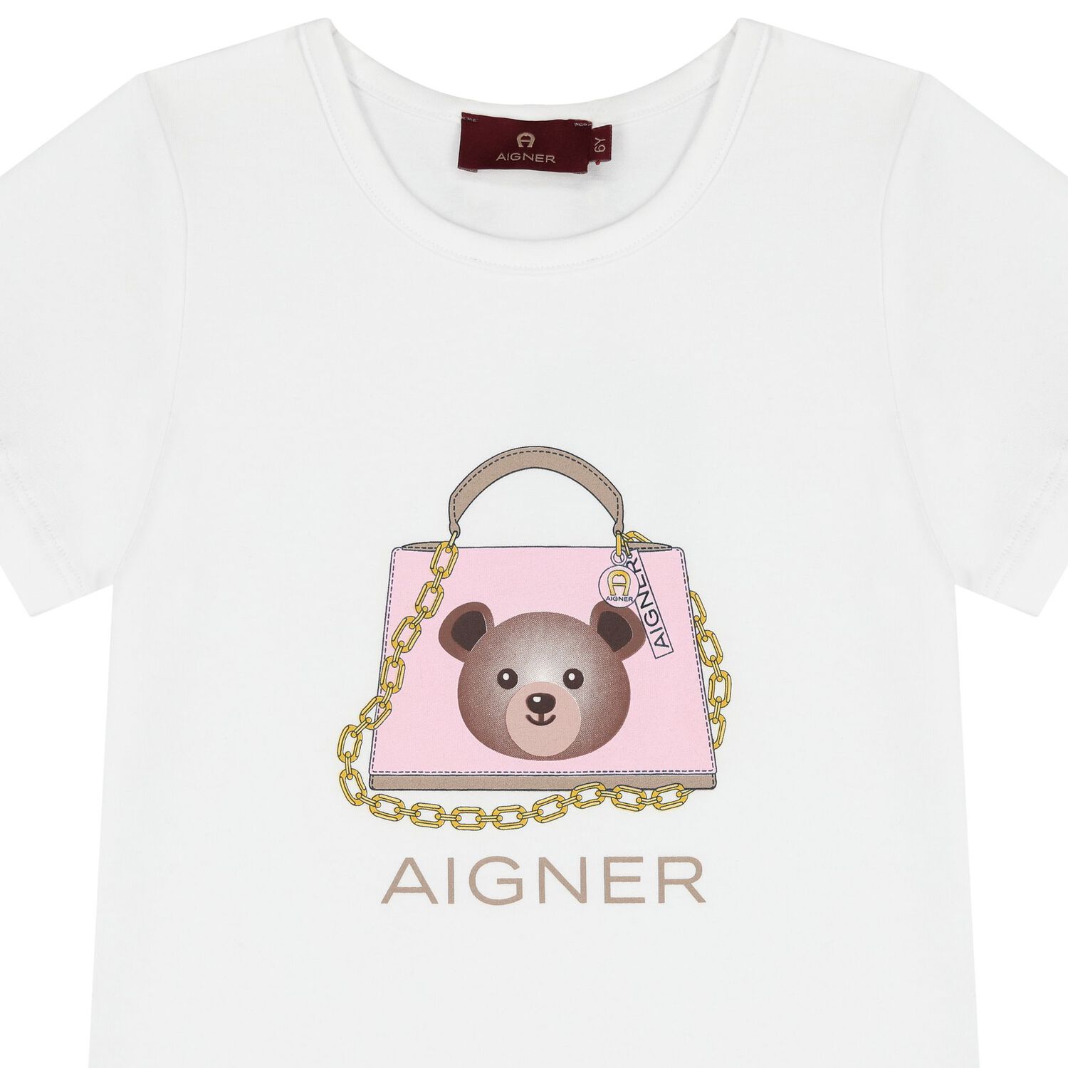 طقم بنات شورت باللون الأبيض والزهري, 1, hi-res