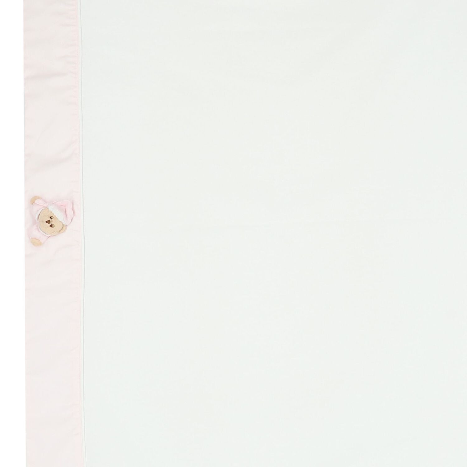 Baby Girls White & Pink Teddy Bear Blanket Set, 2, hi-res image number null