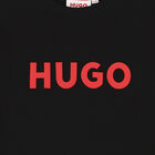 Boys Black Logo Long Sleeve Top, 1, hi-res