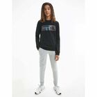Boys Black Logo Sweatshirt, 1, hi-res