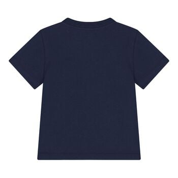 Baby Boys Navy Blue Polo Bear T-Shirt