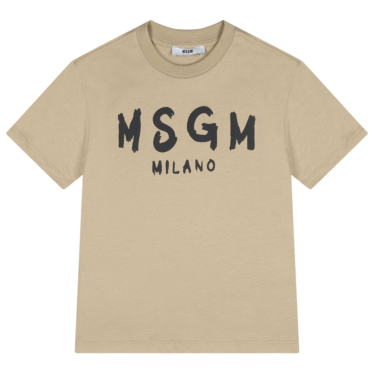 Beige & Black Logo T-Shirt, 4, hi-res