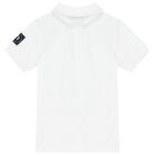 Boys White & Gold Polo Shirt, 1, hi-res