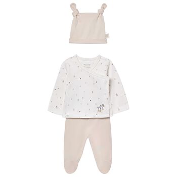 Ivory & Beige 2 Piece Babygrow Set