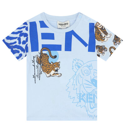 Younger Boys Blue Tiger T-shirt