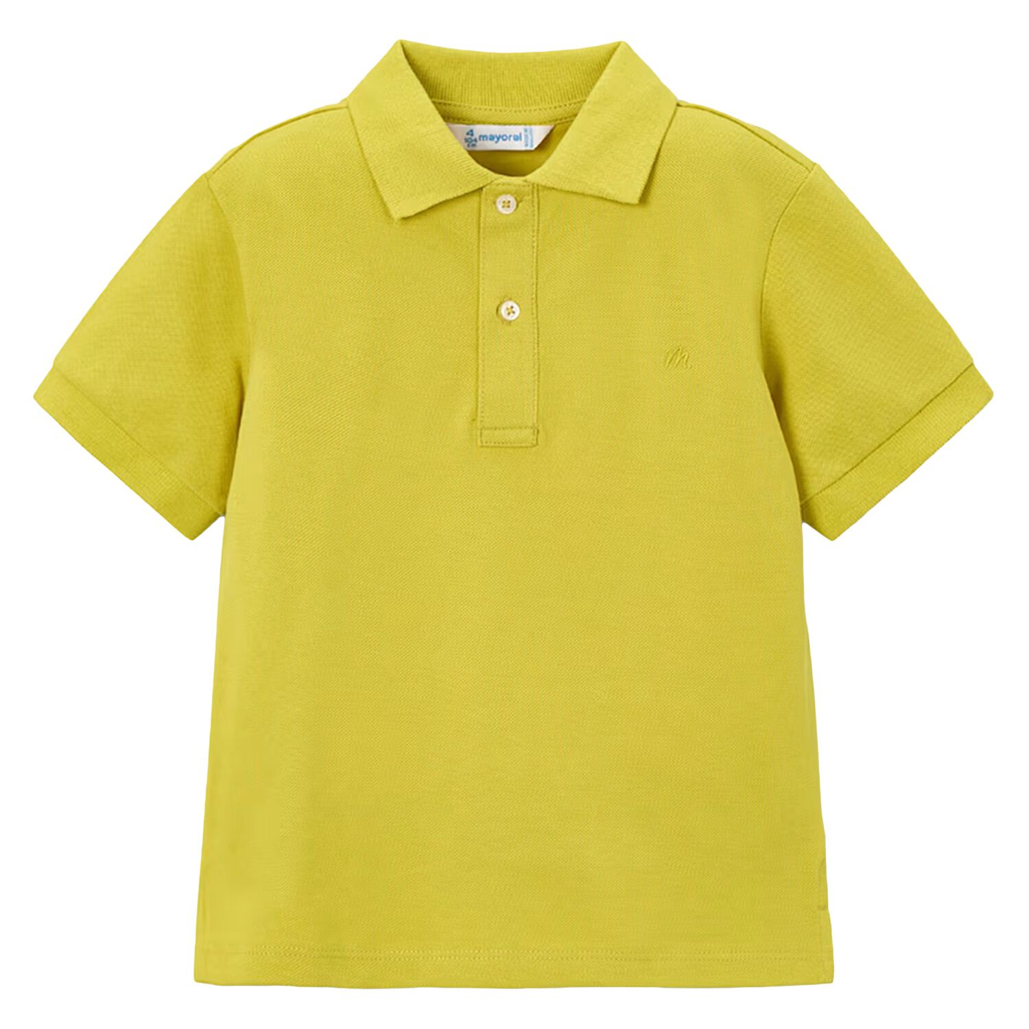 Boys Yellow Logo Polo Shirt, 7, hi-res