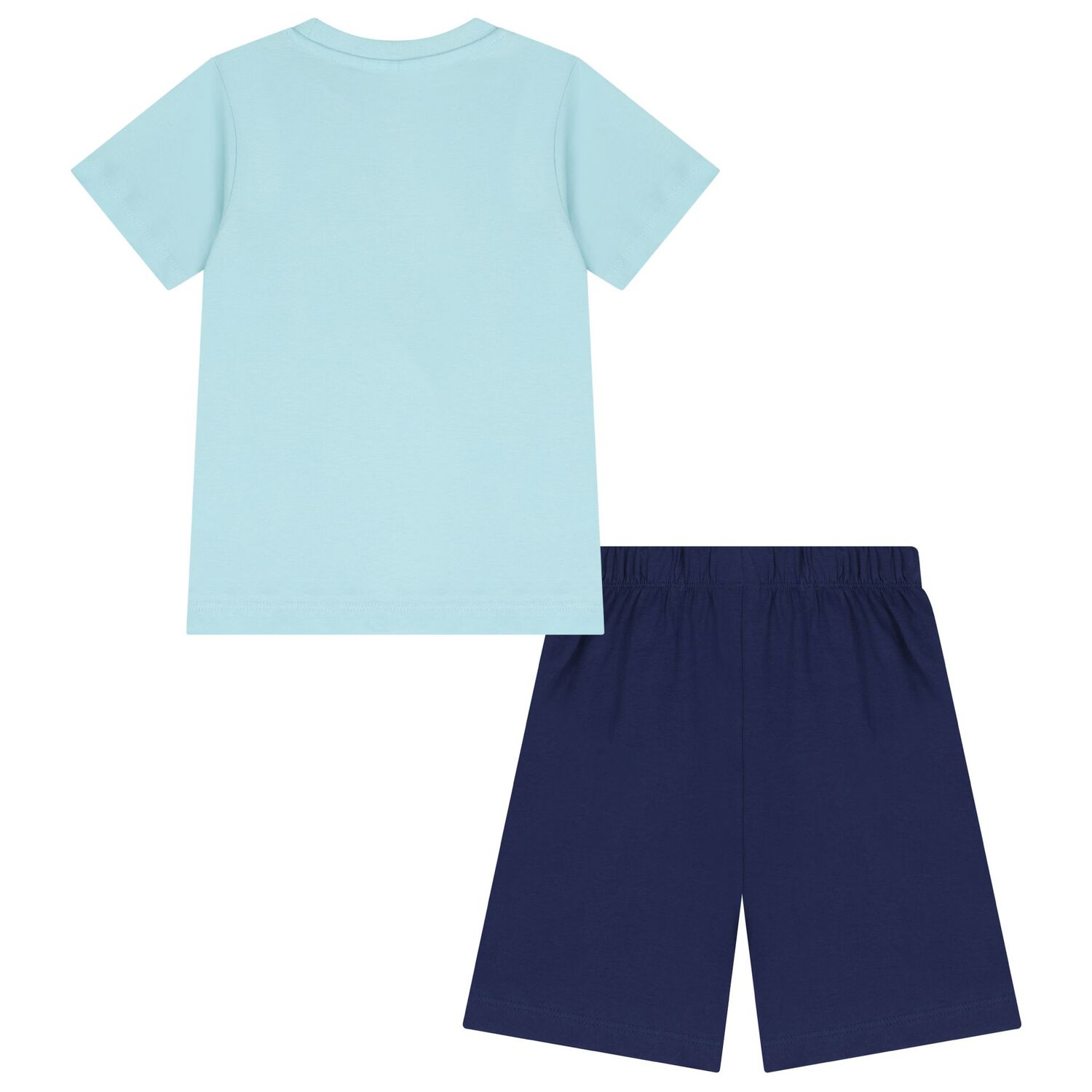 Boys Blue & Navy Blue Hotwheels Shorts Set, 1, hi-res