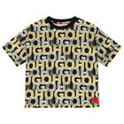 Boys Black Monogram Logo T-Shirt, 1, hi-res