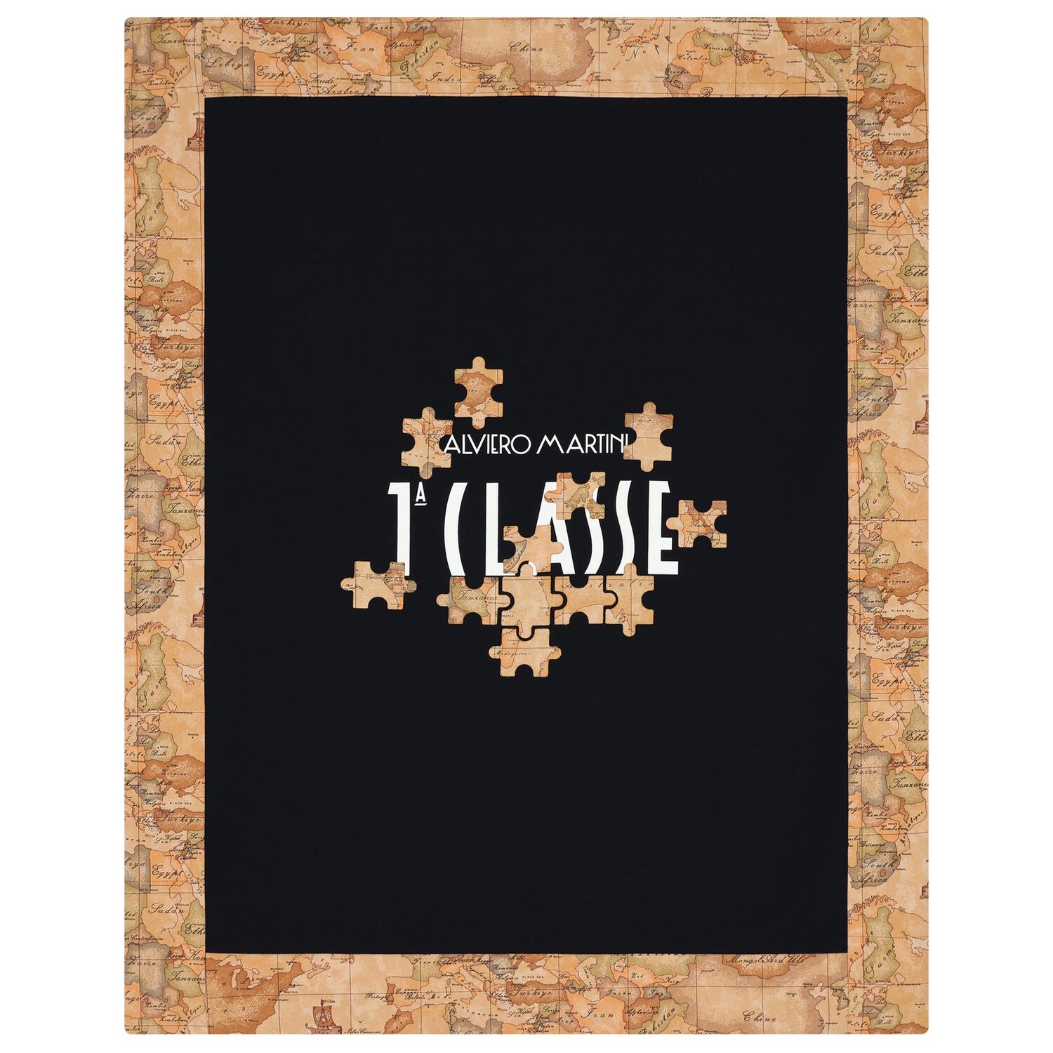  بطانية أولاد بطبعة خريطة باللون  الكحلي والبيج , 1, hi-res