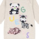 Baby Boys Ivory Logo Romper, 1, hi-res