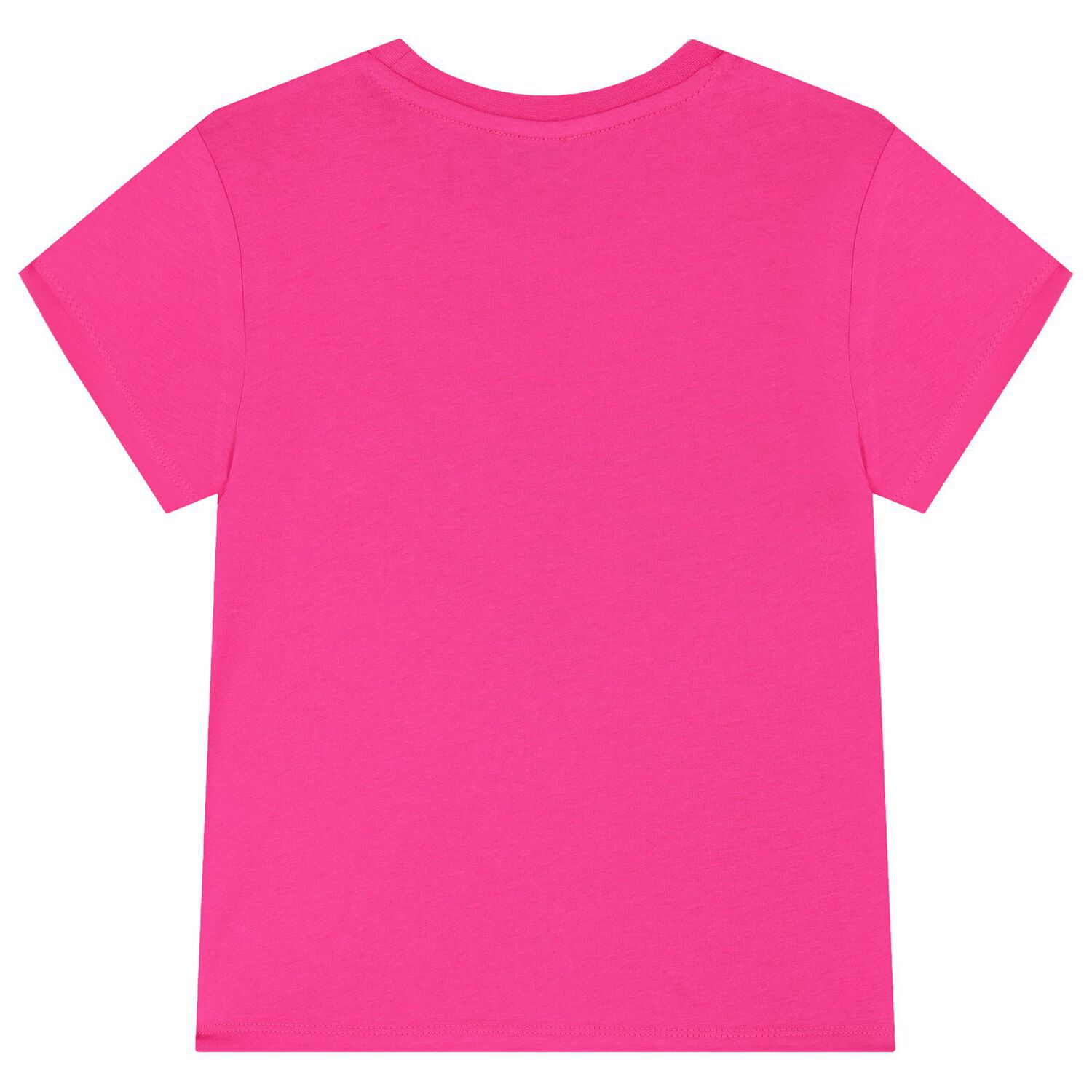 Girls Pink Tiger Logo T-Shirt, 2, hi-res image number null