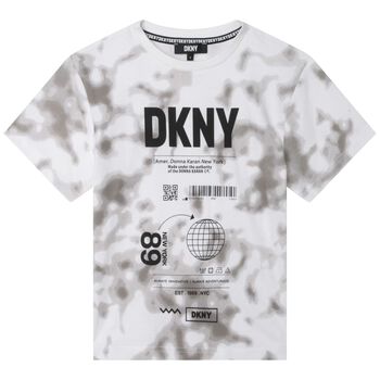 White & Grey Logo T-Shirt